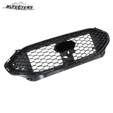 BUFEETERS Front Bumper Grille With Camera Hole Fit For 2019 2020 2021 2022 2023 2024 Ford Edge ST Sport,Honeycomb Style,Gloss Black