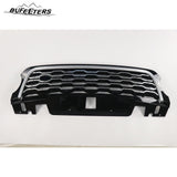 BUFEETERS  Front Bumper Upper Grille Fit For 2014 2015 2016 2017 Land Rover Range Rover Sport L494,Honeycomb Style,Black&sliver