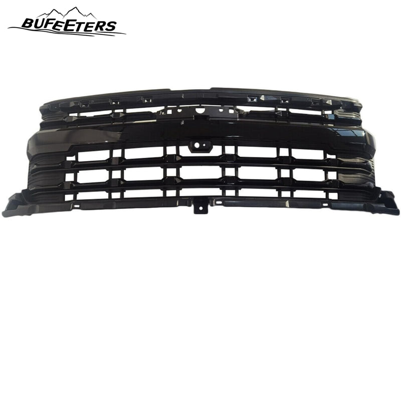 BUFEETERS Front Bumper Upper Grille Fit For 2022 2023 2024 Chevy Silverado 1500,Horizontal Billet Style,Gloss Black