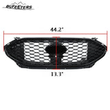 BUFEETERS Front Bumper Grille With Camera Hole Fit For 2019 2020 2021 2022 2023 2024 Ford Edge ST Sport,Honeycomb Style,Gloss Black