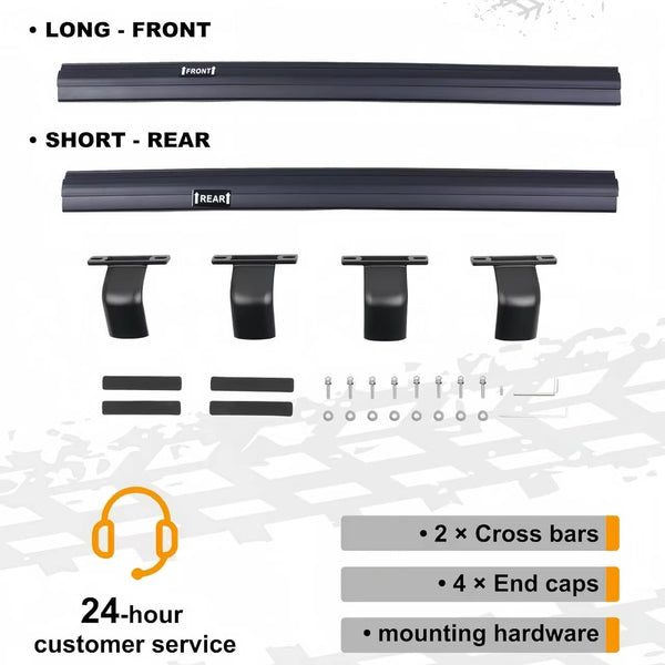 BUFEETERS   Roof Rack Cross Bars Fit For 2021 2022 2023 2024 Toyota Sienna,Black,220 lbs
