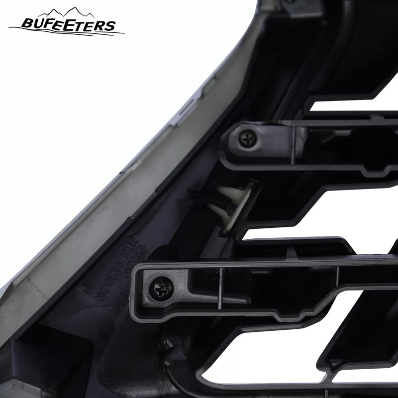 BUFEETERS Front Upper Grille Luxury Grill Fit For 2014 2015 2016 2017 2018 2019 2020 2021 2022 LEXUS GX460,Factory Style,Gloss Black