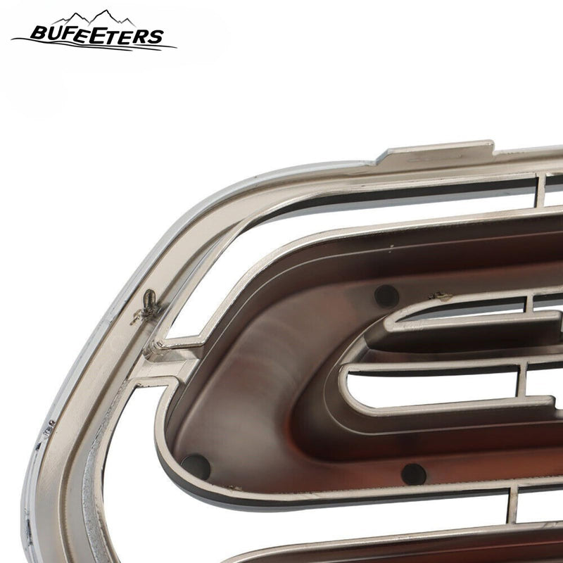 BUFEETERS Front Bumper Grille Fit For 2015 2016 2017 2018 2019 Ford Transit 150 250 350,Horizontal Billet Style,Chrome&Black