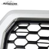 BUFEETERS  Front Radiator Grille Grill Assembly Fit For 2018 2019 2020 Ford F-150,Honeycomb  
 Style,Chrome&Black