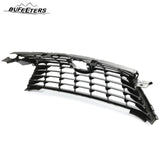 BUFEETERS  Front Upper Grille Fit For 2016 2017 2018 2019 Lexus RX350 RX450h RX350L Base Sport,Horizontal Billet Style,Shiny Gray