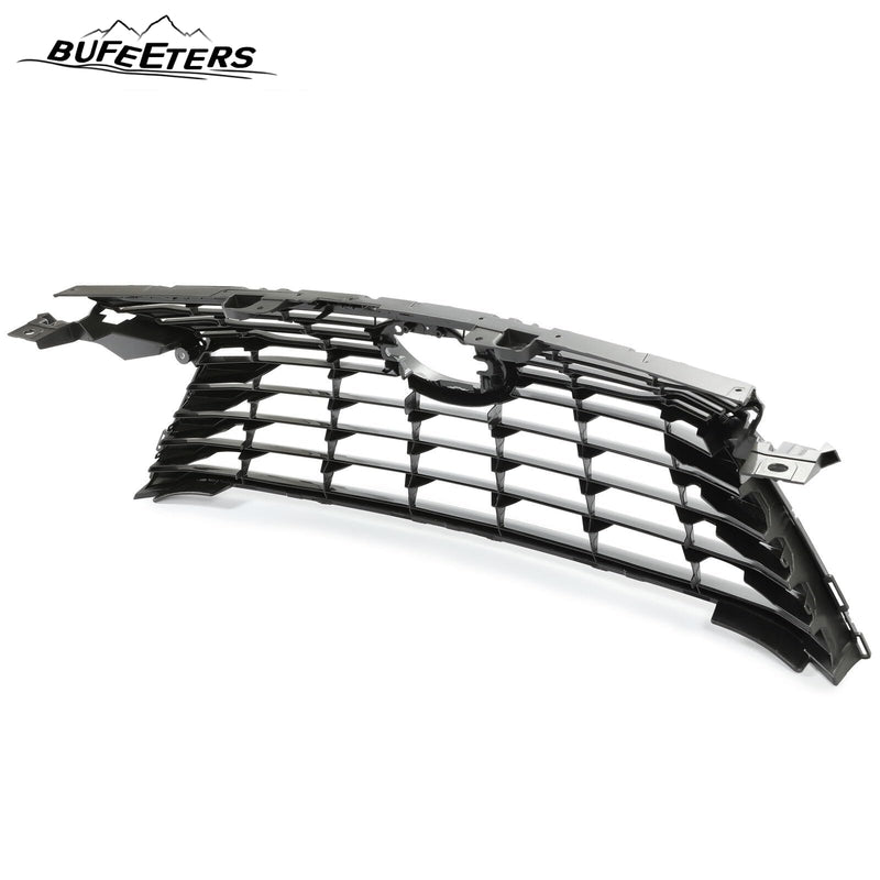 BUFEETERS  Front Upper Grille Fit For 2016 2017 2018 2019 Lexus RX350 RX450h RX350L Base Sport,Horizontal Billet Style,Shiny Gray