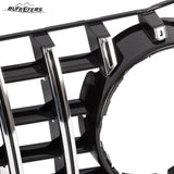 BUFEETERS   Front Bumper Upper Grille Fit For 2014 2015 2016 2017 Mercedes Benz E-CLASS C207 W207 Coupe,GTR Style,Chrome&Black
