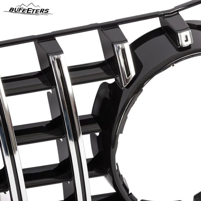 BUFEETERS   Front Bumper Upper Grille Fit For 2014 2015 2016 2017 Mercedes Benz E-CLASS C207 W207 Coupe,GTR Style,Chrome&Black