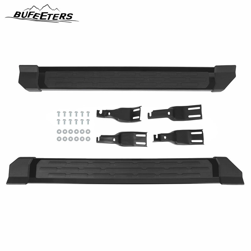 BUFEETERS Side Step Running Board Nerf Bar Fit For 2021 2022 2023 2024 Ford Bronco 2-Door,Black