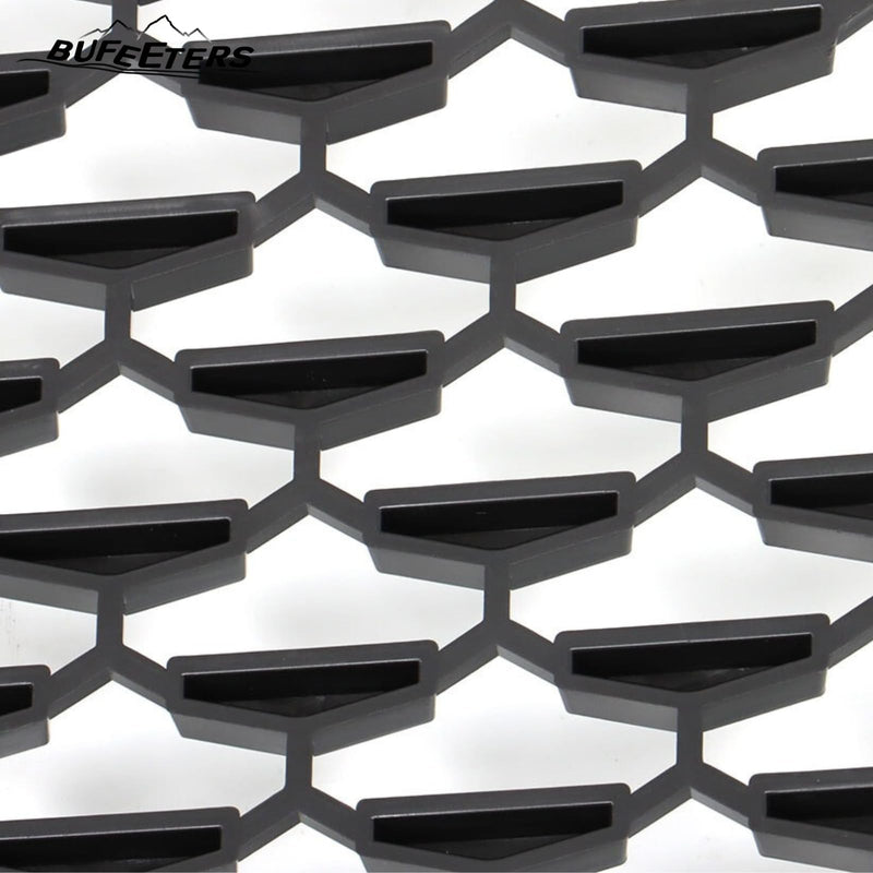 BUFEETERS   Front Bumper Upper Grille Fit For 2016 2017 2018 2019 2020 2021 2022 Cadillac XT5,Diamond Style,Black