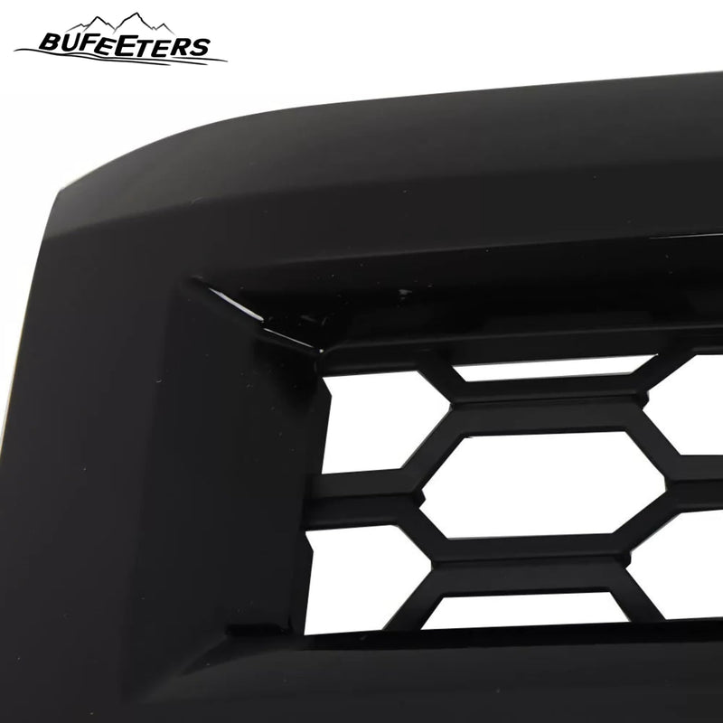 BUFEETERS Front Bumper Upper Grille Fit For 2014 2015 Chevy Silverado 1500,Honeycomb Style,Gloss Black