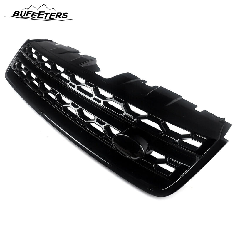BUFEETERS Front Bumper Upper Grille Fit For 2016 2017 2018 2019 Land Rover Discovery Sport,Factory Style,Gloss Black