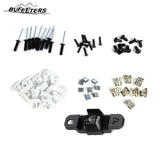 BUFEETERS  Front Bumper Upper Grille w/ Camera Hole Fit For 2018 2019 2020 2021 2022 2023 2024 Jeep Wrangler JL Gladiator JT,Rubicon Style,Bright White&Matte Black