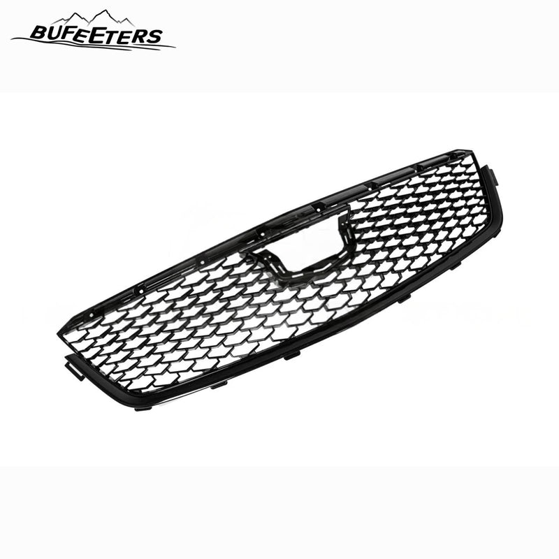 BUFEETERS  Front Bumper Upper Grille Cover Fit For 2020 2021 2022 2023 2024 Cadillac CT4,CT4-V Blackwing Style,Gloss Black
