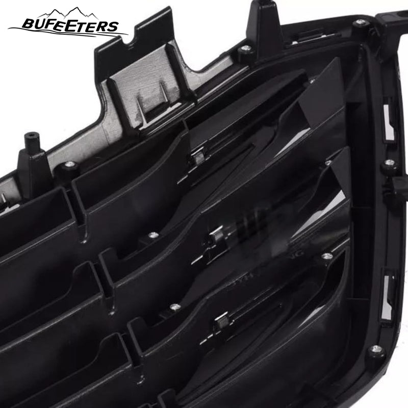 BUFEETERS    Front Bumper Upper Grille Fit For 2015 2016 2017 Hyundai Sonata Sport,Chrome&Black
