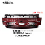 BUFEETERS Front Bumper Upper Grille Fit For 2017 2018 2019 F-250 F-350 F-450 F-550 Super Duty,Platinum Style,RR Ruby Red&Matte Black