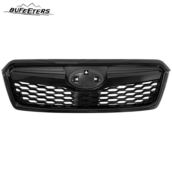 BUFEETERS  Front Bumper Upper Grille Fit For 2014 2015 2016 2017 2018 Subaru Forester,STI Style,Gloss Black