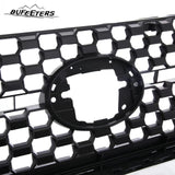 BUFEETERS Front Bumper Upper Grille Fit For 2014 2015 2016 2017 2018 2019 2020 Toyota Tundra,Honeycomb Style,Chrome&Matte Black