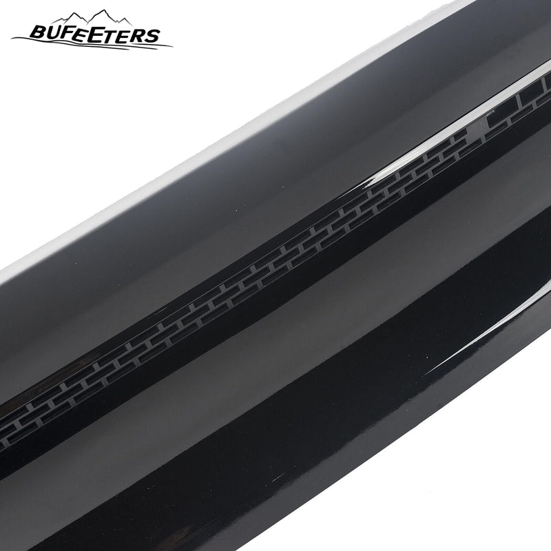 BUFEETERS  Front Bumper Upper Grille Grill & Hood Bulge Fit For 2014 2015 2016 2017 2018 2019 2020 Toyota Tundra,Honeycomb Style,Gloss Black
