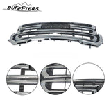 BUFEETERS Front Bumper Upper Chrome Grille Fit For 2020 2021 2022 2023 GMC Acadia,Black & Chrome