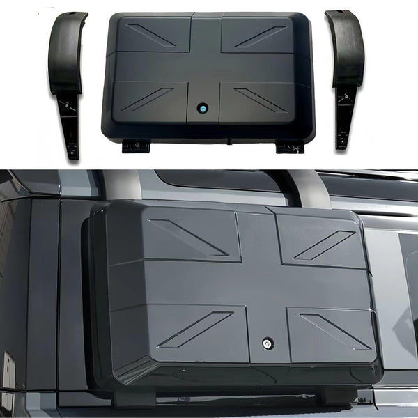 BUFEETERS Matte Black Exterior Side Mounted Gear Box Carrier Fit For 2020-2024 Defender 90 110 130