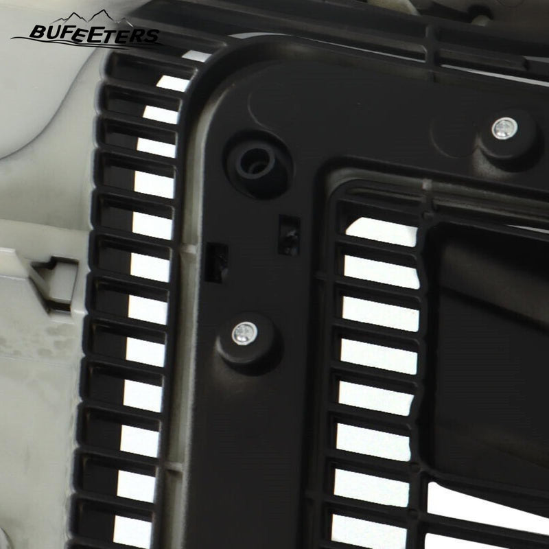 BUFEETERS  Front Bumper Grille Fit For 2009 2010 2011 2012 2013 2014 Ford F150 F-150,Horizontal Billet Style,Silver&Black