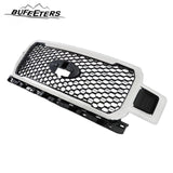 BUFEETERS  Front Radiator Grille Grill Assembly Fit For 2018 2019 2020 Ford F-150,Honeycomb  
 Style,Chrome&Black
