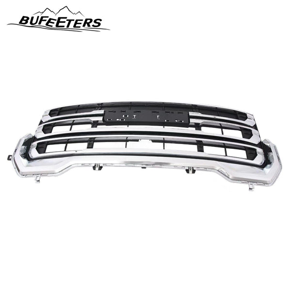BUFEETERS Front Bumper Upper Chrome Grille Fit For 2020 2021 2022 2023 GMC Acadia,Black & Chrome