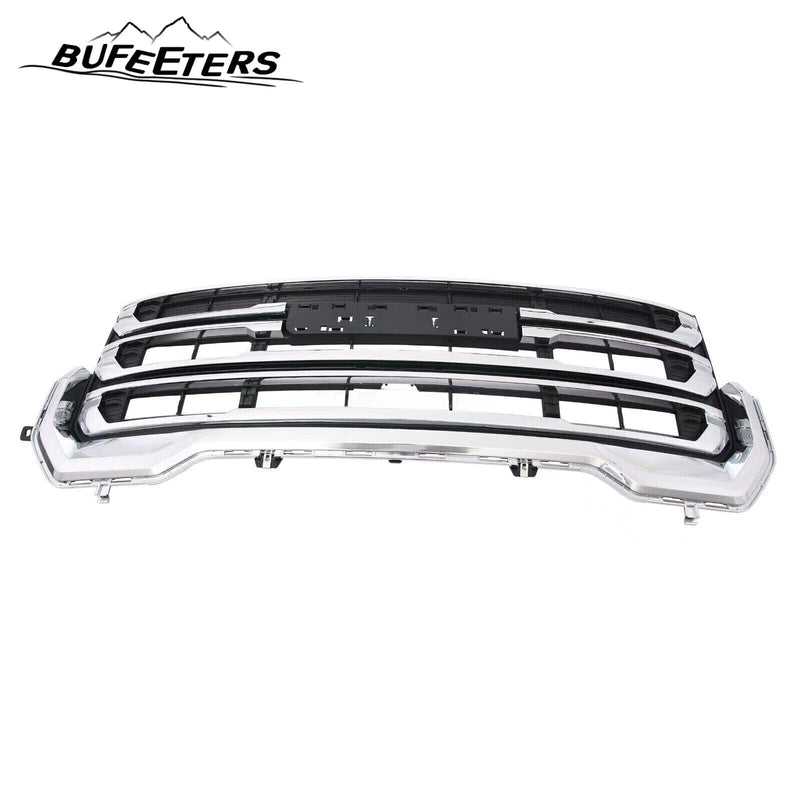 BUFEETERS Front Bumper Upper Chrome Grille Fit For 2020 2021 2022 2023 GMC Acadia,Black & Chrome