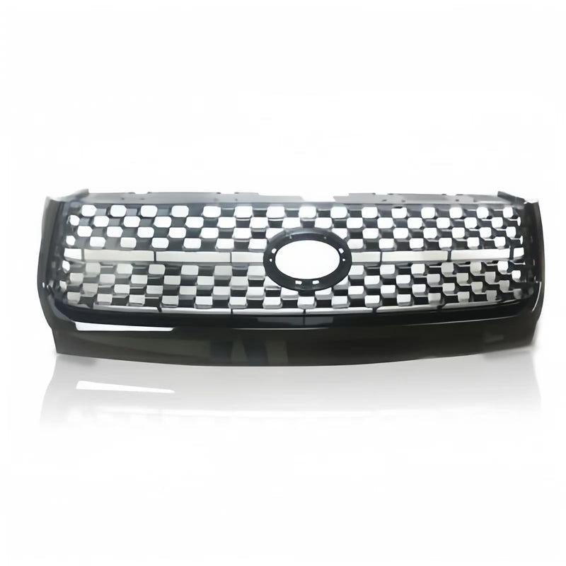 BUFEETERS Front Upper Grille Fit For 2014 2015 2016 2017 2018 2019 2020 2021 Toyota Tundra,Mesh Style,Gloss Black