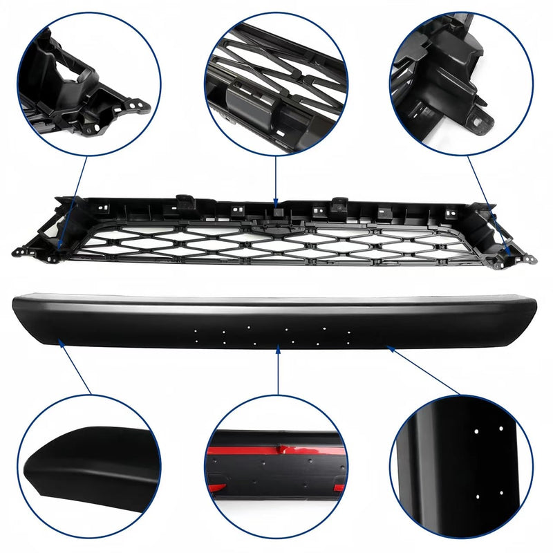 BUFEETERS  Front Bumper Grille Fit For Toyota 2014 2015 2016 2017 2018 2019 2020 4Runner Upper Mesh Grill Assy SR5/TRD