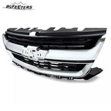 BUFEETERS  Front Bumper Upper Grille Fit For 2015 2016 2017 2018 2019 2020 Chevrolet Colorado,Mesh Style,Chrome&Black