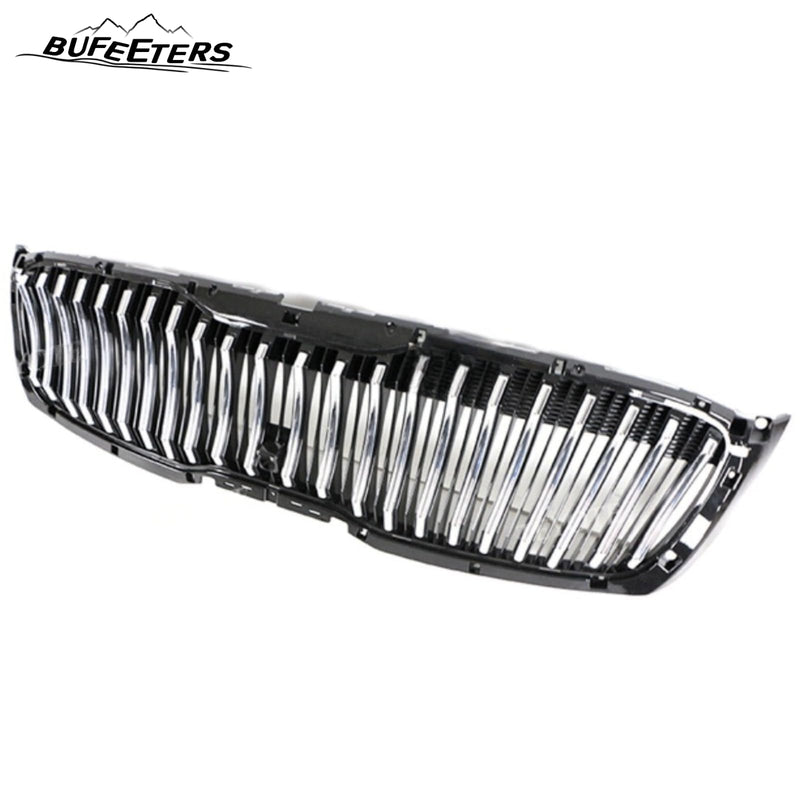 BUFEETERS  Front Bumper Upper Grille Vertical Fit For KIA Sorento 2018 2019 2020 2021 Performance,Mesh Style,Black&Silver
