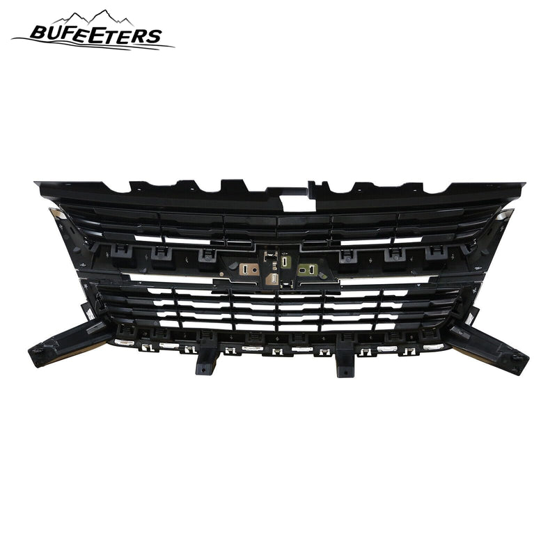 BUFEETERS  Front Bumper Upper Grille Fit For 2015 2016 2017 2018 2019 2020 Chevrolet Colorado,Mesh Style,Chrome&Black