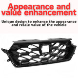 BUFEETERS  Front Upper Grille Assembly Fit For Honda CRV CR-V Sport Hybrid 2023-2024, Full Black