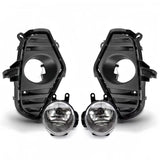 BUFEETERS  Front Bumper Upper Lower Grille Fog Light Cover Fit For Toyota RAV4 2019-2022 ,Honeycomb Style,Black