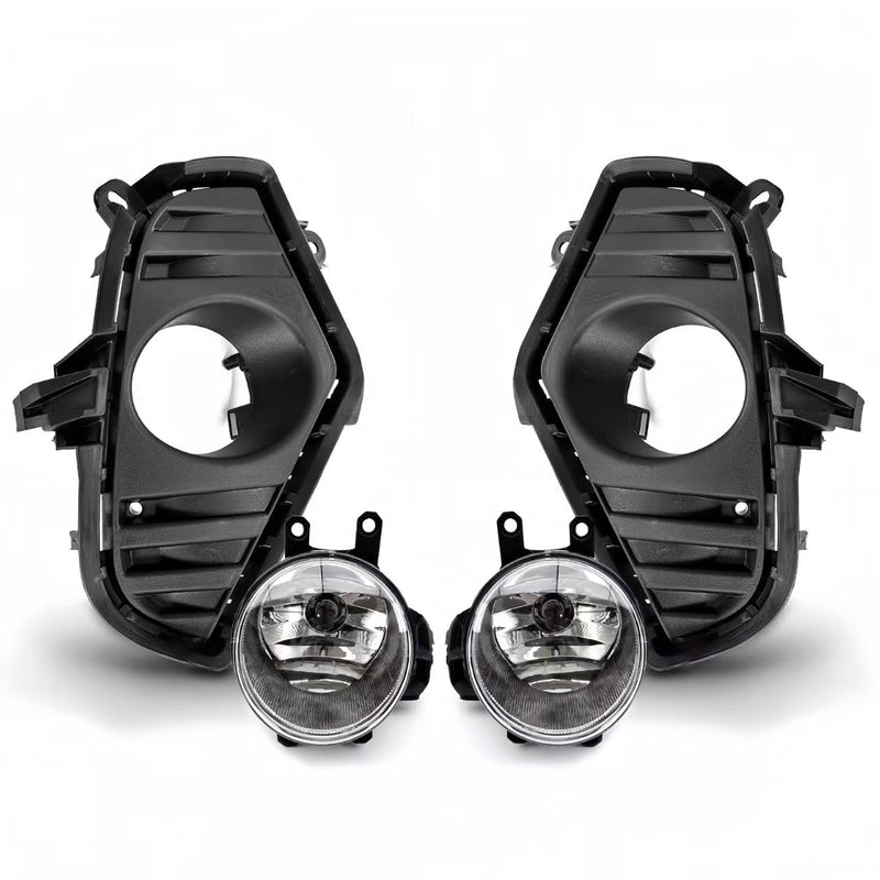 BUFEETERS  Front Bumper Upper Lower Grille Fog Light Cover Fit For Toyota RAV4 2019-2022 ,Honeycomb Style,Black