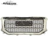 BUFEETERS Front Bumper Upper Grille Fit For 2016 2017 2018 GMC Sierra 1500,Denali Style,Gloss Black
