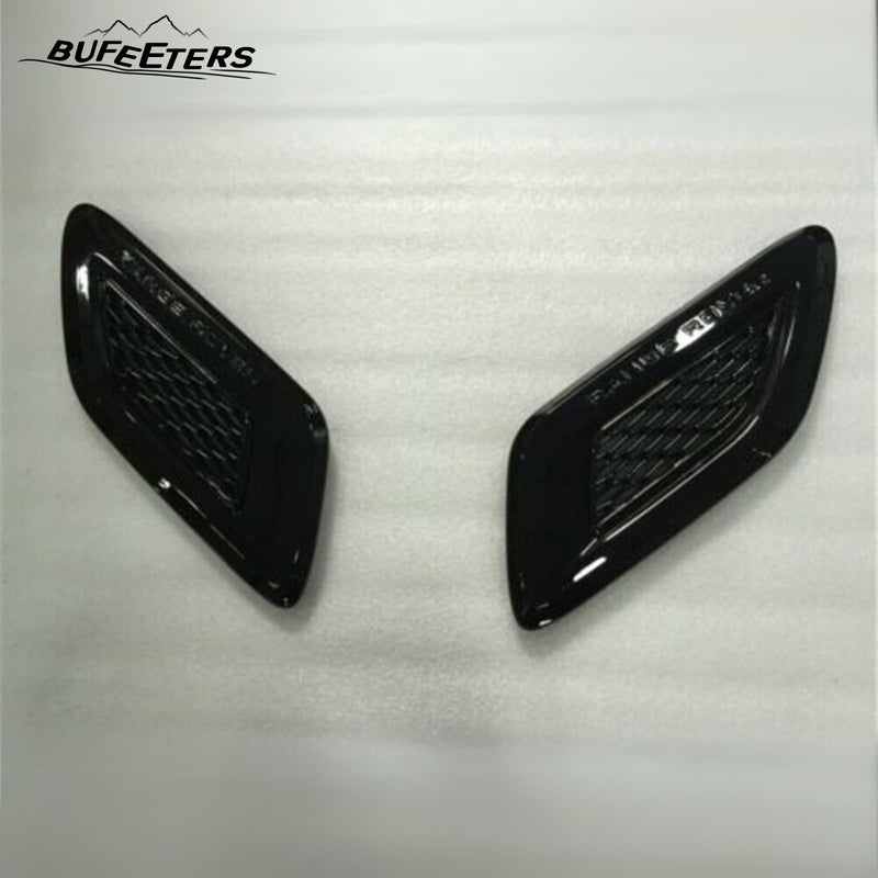 BUFEETERS   Front Side Rear Vent Grille Trim Moulding Fit For Range Rover Sport 2014 2015 2016 2017,Piano Black
