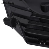 BUFEETERS Front Bumper Upper Grille W/Chrome Headlight Eyelid Molding Fit For 2018 2019 2020 2021 Honda Odyssey,Mesh Style,Chrome&Matte Black