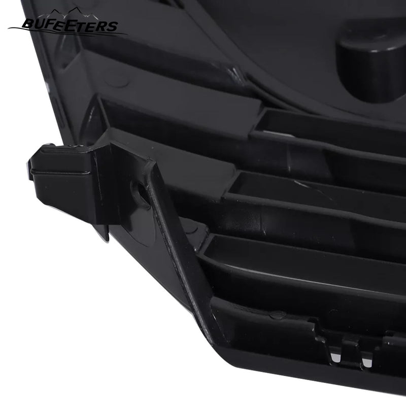 BUFEETERS Front Bumper Upper Grille W/Chrome Headlight Eyelid Molding Fit For 2018 2019 2020 2021 Honda Odyssey,Mesh Style,Chrome&Matte Black