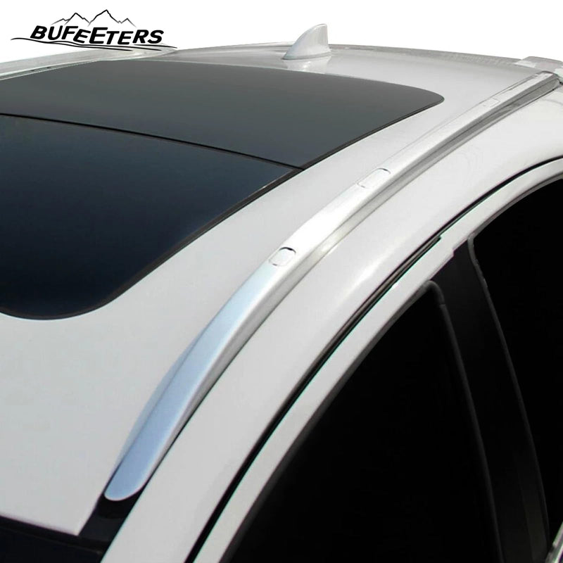 BUFEETERS   Pair Roof Rack Side Rails Fit For 2012 2013 2014 2015 2016 HONDA CRV LX / EX,OEM Style,Silver