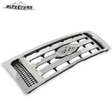 BUFEETERS  Front Upper Grille Fit For 2009 2010 2011 2012 2013 2014 Ford F150 F-150 XLT,Chrome Shell w/ Black Insert