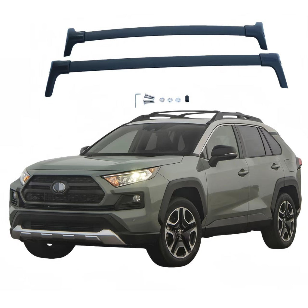 BUFEETERS Roof Rack Cross Bar Fit For 2019 2020 TOYOTA  Rav4 & Rav4 Hybrid,OE Style,Black