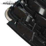 BUFEETERS Front Bumper Upper Grille Fit For 2018 2019 Range Rover Sport L494,Mesh Style,Full Gloss Black