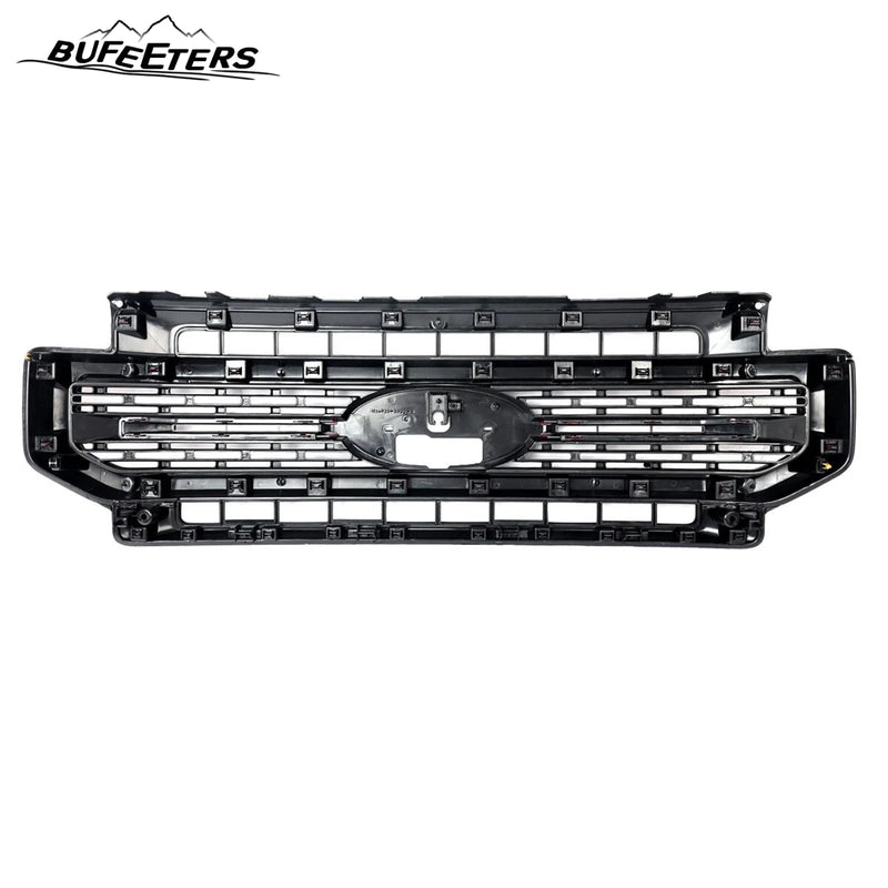 BUFEETERS Front Bumper Upper Grille Fit For 2020 2021 2022 F-250 F-350 F-450 F-550 Super Duty,Lariat Sport Style,D4 Rapid Red&Matte Black