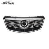 BUFEETERS  Front Bumper Upper Grille Fit For 2014 2015 2016 2017 2018 2019 Cadillac CTS,Factory Style,Nickle Pearl Chrome