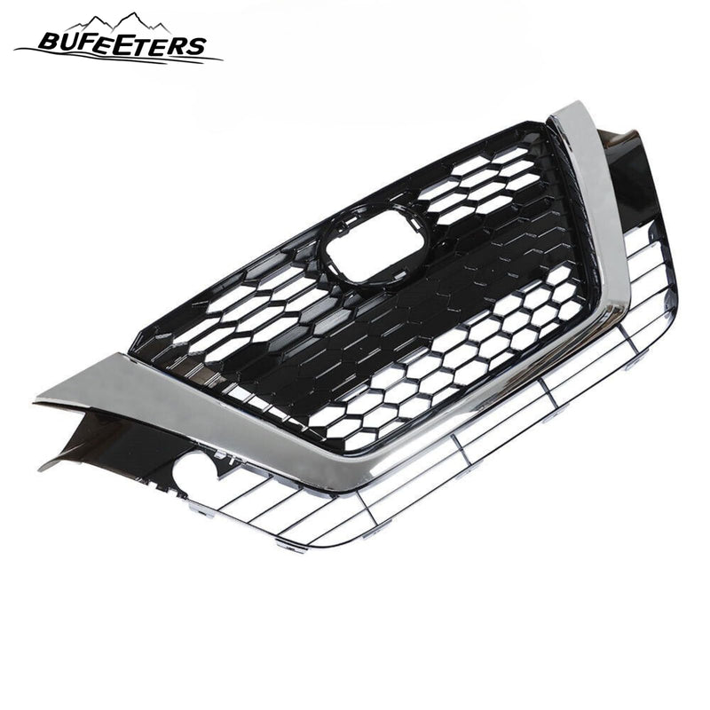 BUFEETERS  New Front Bumper Upper Grille Assembly Fit For 2019 2020 2021 Nissan Altima,Honeycomb Style,Chrome&Black