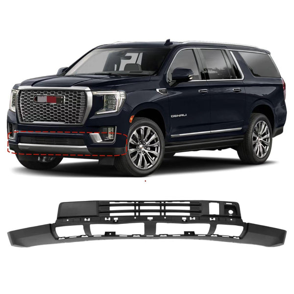 BUFEETERS Front Lower Black Bumper Cover Fit For 2021 2022 2023 GMC Yukon XL