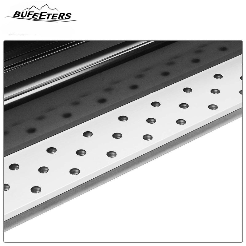 BUFEETERS Side Step Running Board Nerf Bar Fit For 2007 2008 2009 2010 2011 Honda CR-V CRV,Factory Style,Black&Silver